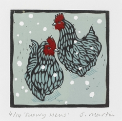 Snowy Hens
