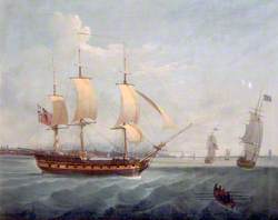 28-Gun Ship in the Mersey