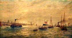 Shipping in the Mersey, 1904