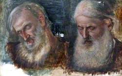 Two Studies of Jews' Heads for 'Christians and Christians'
