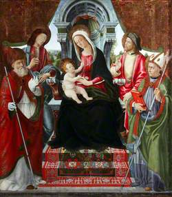 Madonna and Child with Saints Nicholas, Sebastian, Roch and Martin