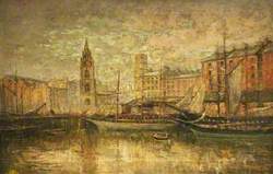 Old St George's Dock, Liverpool, Site of the Present Royal Liver Building