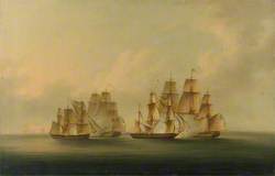 Action of HMS 'Arrow' and 'Acheron' Against the French Frigates 'Hortense' and 'Incorruptible': Beginning of the Action, 4 February 1805