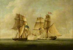HMS 'Sappho' Capturing the Danish Brig 'Admiral Jawl', 2 March 1808: Ships Engaged