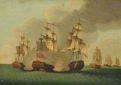HMS 'Mediator' in Action, 12 December 1782