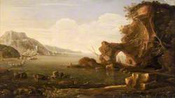 Mediterranean Coast Scene