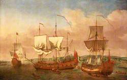 The 'Peregrine' and Other Royal Yachts off Greenwich, c.1710
