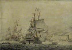 Dutch and English Ships Arriving at Naples