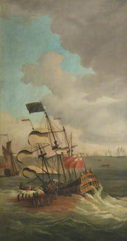 The Wreck of HMS 'Gloucester' off Yarmouth, 6 May 1682