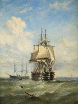 HMS 'Marlborough' and 'Minotaur'