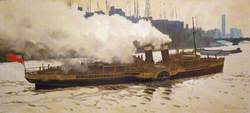 The Paddle Steamer 'Queen of the South' in the Pool of London