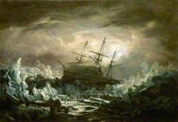 Perilous Position of HMS 'Terror', Captain Back, in the Arctic Regions in the Summer of 1837