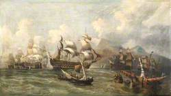 HMS 'Victory' Towed into Gibraltar, 1805