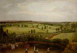 Nottingham Meadows from the Rock Cliff, Where Lenton Road Turns into Park Valley (Nottingham Park from Castle Rock)
