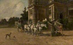 Front View of Wollaton Hall, Nottingham, with Horse and Carriage*