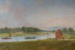 Wilford Ferry, from the North Bank, 1872