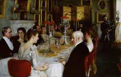 Dinner at Haddo House, 1884