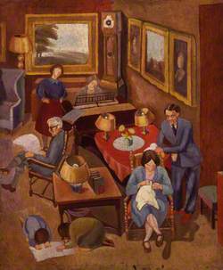 Ramsay MacDonald with members of his family (includes Peggy Angus; Ishbel Allan MacDonald (Mrs Peterkin); Malcolm John MacDonald; Ramsay MacDonald)