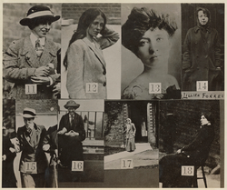 Surveillance Photograph of Militant Suffragettes