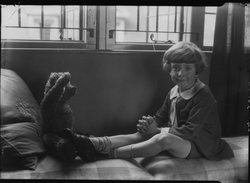 Christopher Robin Milne with Pooh Bear