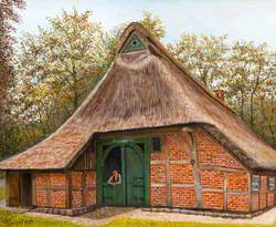 Thatched Brick Building