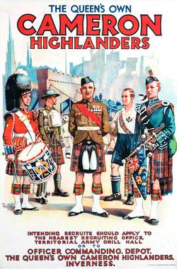 Recruiting Poster: The Queen's Own Cameron Highlanders