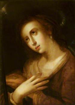 Head of the Magdalen Adoring the Cross
