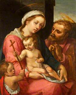 The Holy Family with Saint John the Baptist