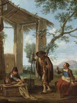 Peasants by a Shelter, Coney Catchers