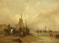 A Coast Scene with Fishing Boats