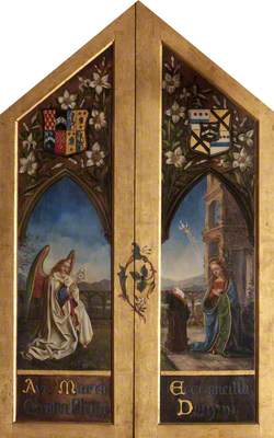 Triptych with the Virgin Annunciate and Archangel Gabriel