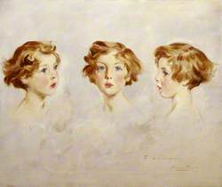 Three Studies of the Head of Lady Mairi Stewart (1921–2009), Later Lady Mairi Bury, as a Little Girl
