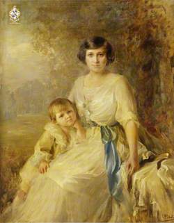 Florence Louise Breckinridge (1881–1956), Lady Hesketh, and Her Eldest Son Thomas Fermor-Hesketh (1910–1937)