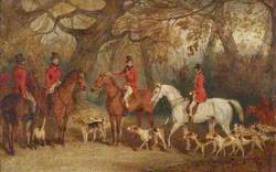 The Royal Hunt with the Master of the Royal Buckhounds, the Artist's Brother, Charles F. Davis (c.1788–1866)