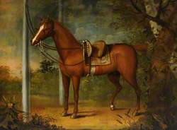 A Chestnut Horse in a Landscape