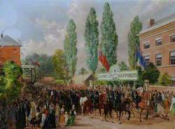 Entrance of the Procession into Melbourne on the 10th May 1876