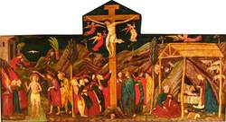 The Clumber Retable (The Baptism of Christ; The Crucifixion; The Nativity)
