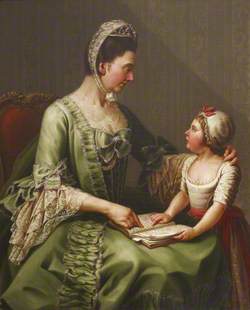 Elizabeth Davers (1730–1800), Countess of Bristol, and Her Daughter Lady Louisa Theodosia Hervey (1770–1821), Later Countess of Liverpool