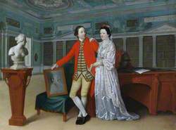 Sir Rowland Winn (1739–1785), 5th Bt, and His Wife Sabine Louise d'Hervart (1734–1798), in the Library at Nostell Priory