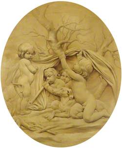 The Four Seasons: Winter, Putti Sheltering by a Fire