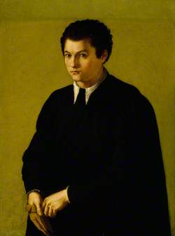 Portrait of an Unknown Youth in Black, Holding a Glove