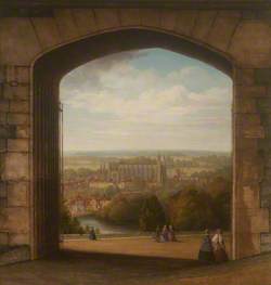 A View of Eton Seen through the Gateway of the North Terrace of Windsor Castle