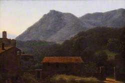 View of the Valley of the Arno from Vallombrosa, at Dawn