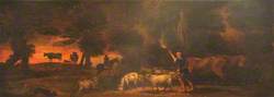 Landscape with Herdsman, Horseman and Cattle