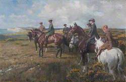 The Seely Family on Horseback, on a Moor