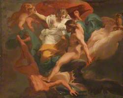 Zeus with Hera Expelling Hephaestus
