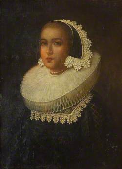 Portrait of an Unknown Woman in a Ruff, with a Lace-Trimmed Cap and Head-Irons