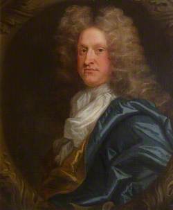 Portrait of an Unknown Man in a Blue Coat and in Full Wig