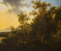 A Wooded Landscape with a Herdsman