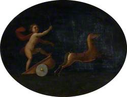Putto Driving a Chariot Pulled by Deer